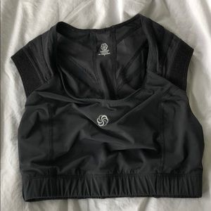 black IntelliSkin sports bra